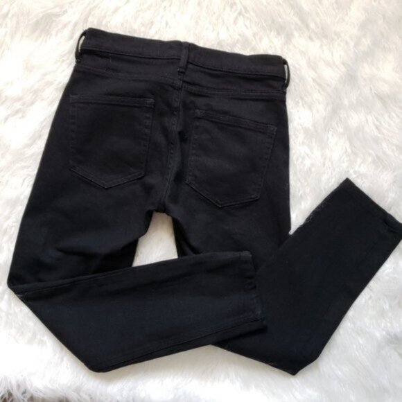 NWOT EVERLANE Mid-Rise Skinny Black Jeans Ankle Crop size 26Reg - Picture 9 of 15
